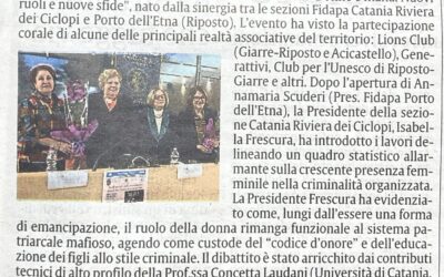 Fidapa: donne e mafia, ecco come affrontare le nuove sfide