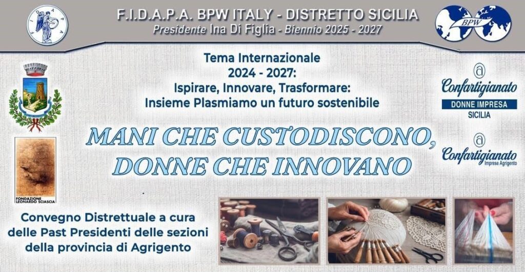 RACALMUTO, CONVEGNO DELLA FIDAPA PRESSO LA FONDAZONE SCIASCIA